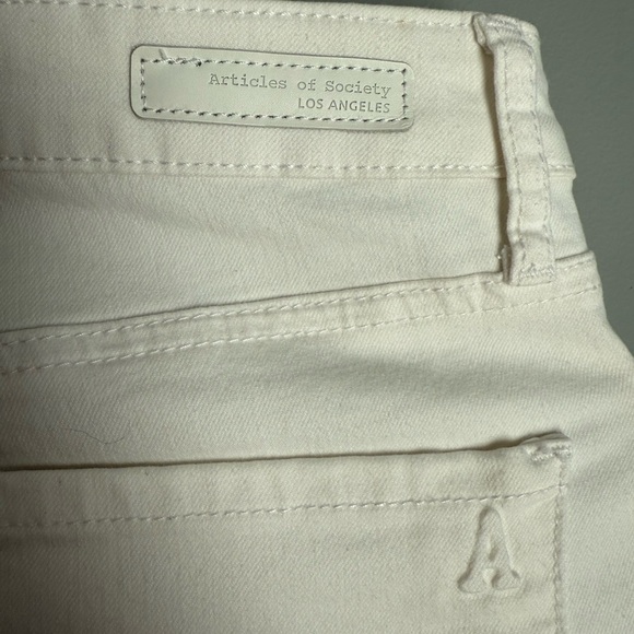 Nordstrom Women's Cream Skinny Jeans - Picture 6 of 7